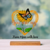 Sunshine fügt Text Sentiment Schmetterling hinzu Acrylschild (Neutral)