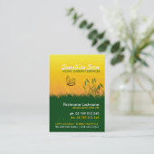 Sunshine Garden Service Business Card Visitenkarte (Stehend Vorderseite)