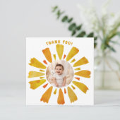 Sunshine Geburtstag Dankeschön Karte (Stehend Vorderseite)