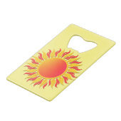 Sunshine Geldbeutel Flaschenöffner (Rückseite Schrägansicht)