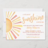 Sunshine Gender Neutral Boho Sun Baby Dusche Einladung (Vorderseite)