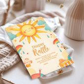 Sunshine Gender Neutral Boho Sun Diapper Raffle Begleitkarte