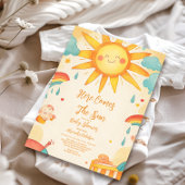 Sunshine Gender Neutral Boho Sun Einladung