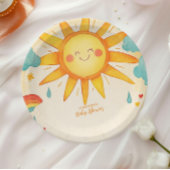 Sunshine Gender Neutral Boho Sun Pappteller