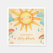 Sunshine Gender Neutral Boho Sun Serviette (Vorderseite)