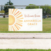 Sunshine Gender-neutrale Begrüßung Zuhause Baby Banner (Insitu)