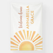 Sunshine Gender-neutrale Begrüßung Zuhause Baby Banner (Vertikal)