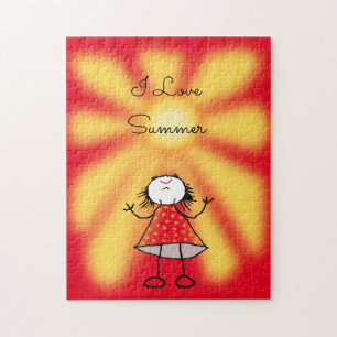 Sunshine Girl Puzzle - I Liebe Summer - Custom Tex
