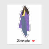 Sunshine Glory - Black Digital Art Handmade Aufkleber (Blatt)