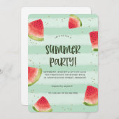 Sunshine & Good Vibes Summer Party Invitation Einladung (Vorne/Hinten)
