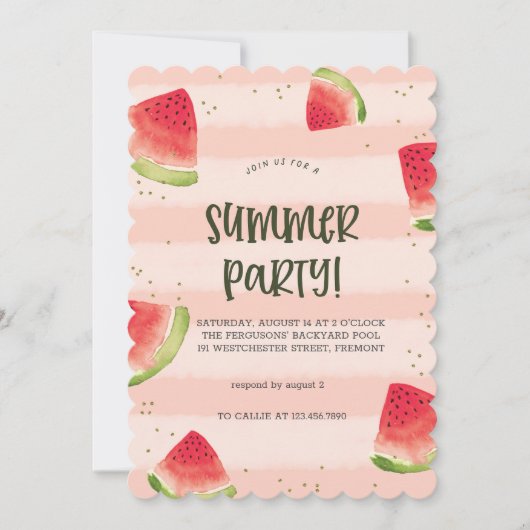 Sunshine & Good Vibes Summer Party Invitation Einladung (Vorderseite)