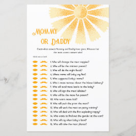 Sunshine Guess, der gesagt hat, es Mama oder Daddy