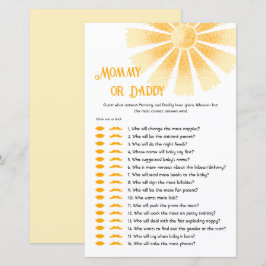 Sunshine Guess, der gesagt hat, es Mama oder Daddy