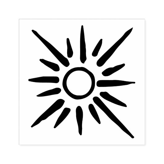 Sunshine Gummistempel (Prägung)