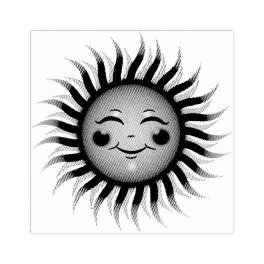 Sunshine Gummistempel (Prägung)