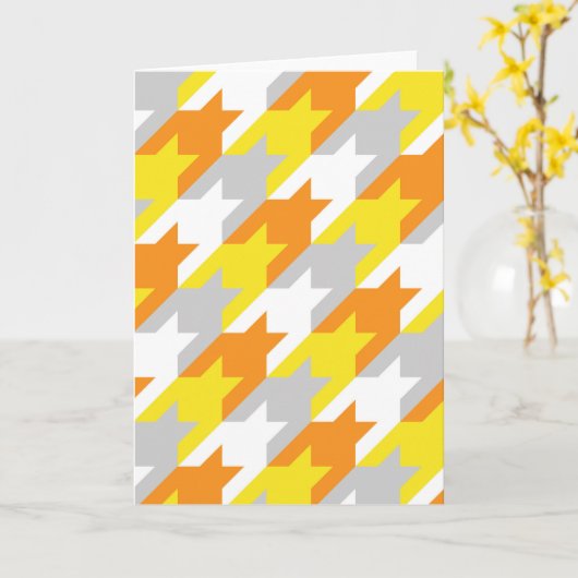 Sunshine Hahnentrittmuster Karte (Gelbe Blume)