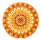 Sunshine & Happiness Mandala Decorative Pull Knob Keramikknauf (Vorderseite)