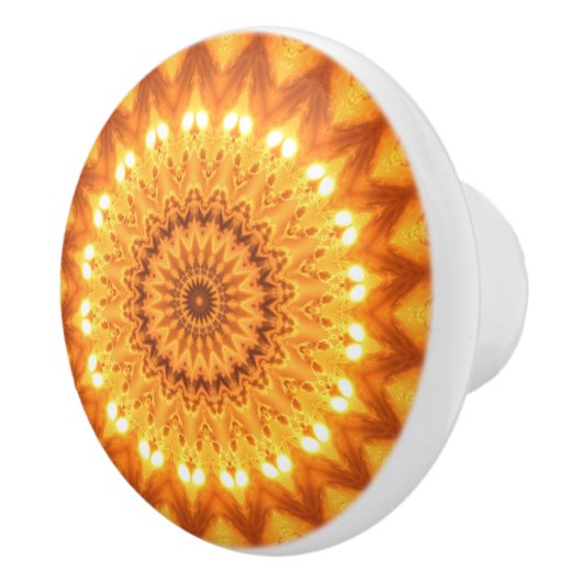 Sunshine & Happiness Mandala Decorative Pull Knob Keramikknauf (Rechts)