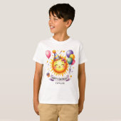Sunshine Happy Birthday Individuelle Name Boy T - T-Shirt (Vorne ganz)