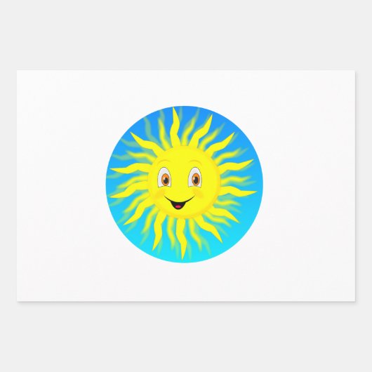 Sunshine Happy Face Geschenkpapier Set (Vorderseite 2)