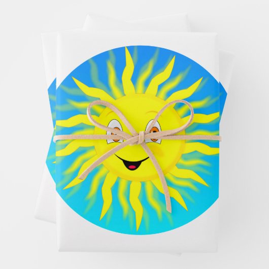 Sunshine Happy Face Geschenkpapier Set (Beispiel)