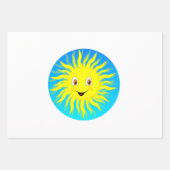 Sunshine Happy Face Geschenkpapier Set (Vorderseite)