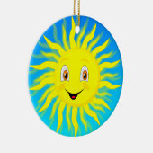 Sunshine Happy Face Keramik Ornament (Rechts)