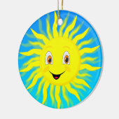Sunshine Happy Face Keramik Ornament (Links)