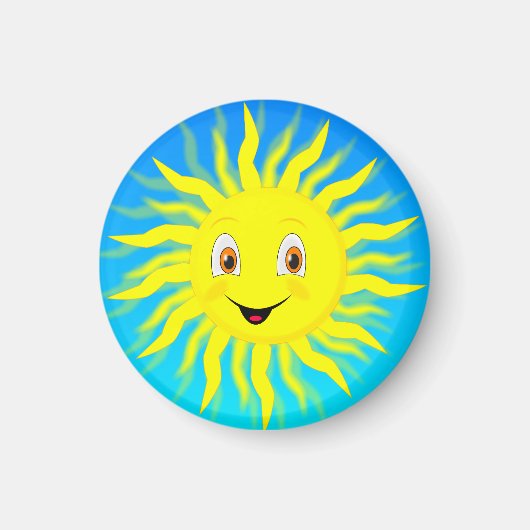 Sunshine Happy Face Magnet (Vorne)