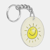 Sunshine Happy Face Schlüsselanhänger (Vorderseite links)