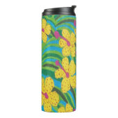 Sunshine Hibiskus Tropical Print Thermosbecher (Nach links gedreht)