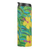 Sunshine Hibiskus Tropical Print Thermosbecher (Nach rechts gedreht)