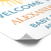 Sunshine Hier kommt das Son Willkommenszeichen Poster (Ecke)