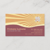 Sunshine Hills Earth Curves Business Card Visitenkarte (Vorderseite)