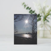 Sunshine Hudson River Riverside Park New York City Postkarte (Stehend Vorderseite)