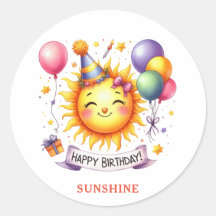 Sunshine Individuelle Name Happy Birthday