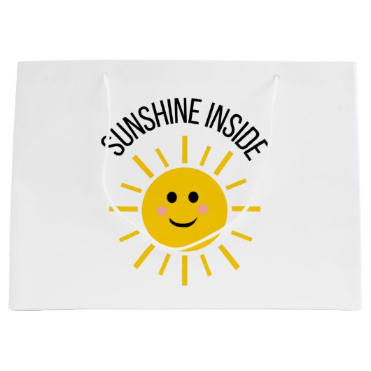 Sunshine Inside Geschenktasche Große Geschenktüte (Vorderseite)