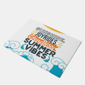 Sunshine & Joyrides - Zitat für endlose Sommerwobe Fußmatte (Schrägansicht)