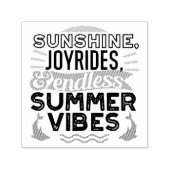 Sunshine & Joyrides - Zitat für endlose Sommerwobe Permastempel (Design)