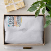 Sunshine & Joyrides - Zitat für endlose Sommerwobe Seidenpapier (Geschenk)