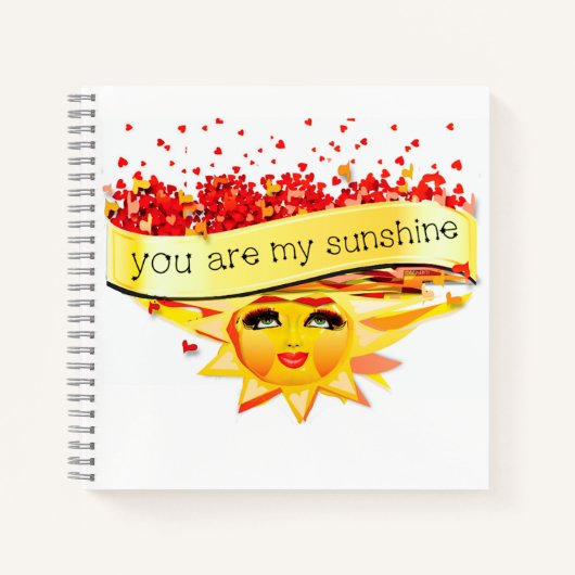 SUNSHINE KISSES NOTIZBLOCK (Vorderseite)