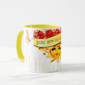 SUNSHINE KISSES TASSE (Vorderseite Links)