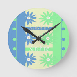 Sunshine Knick Knat Runde Wanduhr