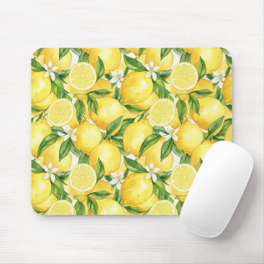 Sunshine Lemon Blossom Mousepad (Mit Mouse)