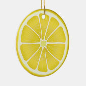 Sunshine Lemon Holiday Joy Keramik Ornament (Rechts)
