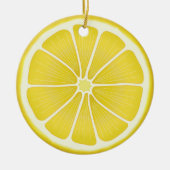 Sunshine Lemon Holiday Joy Keramik Ornament (Vorne)