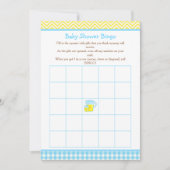 Sunshine & Lemonade Blue & Yellow Bingo Einladung (Vorderseite)