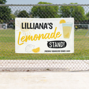 Sunshine Lemonade Stand Geburtstagsparty Banner