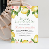 Sunshine Lemonade und Fun Lemon Geburtstag Einladung