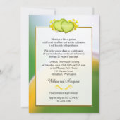 Sunshine Liebe 20. Hochzeitstag Party Einladung (Rückseite)